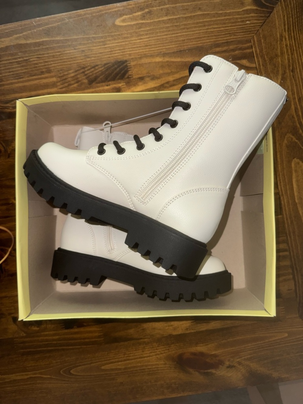 Girls combat boots